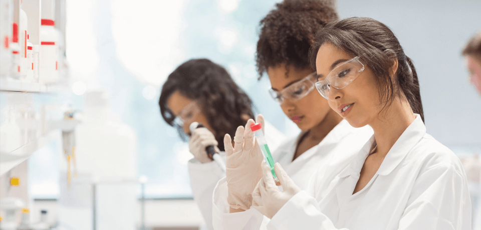 Diverse Women Conducting Research in Laboratory
